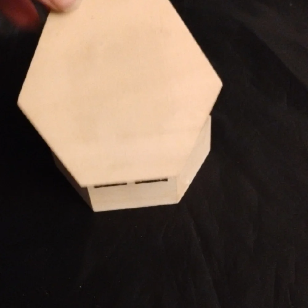 Hexagonal Wooden Trinket Box ((FREE with Jewelry Purchase)